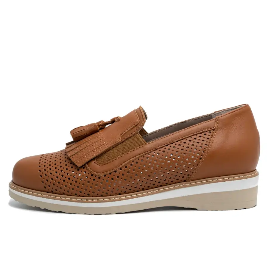 Rosa forato | nappa cuoio