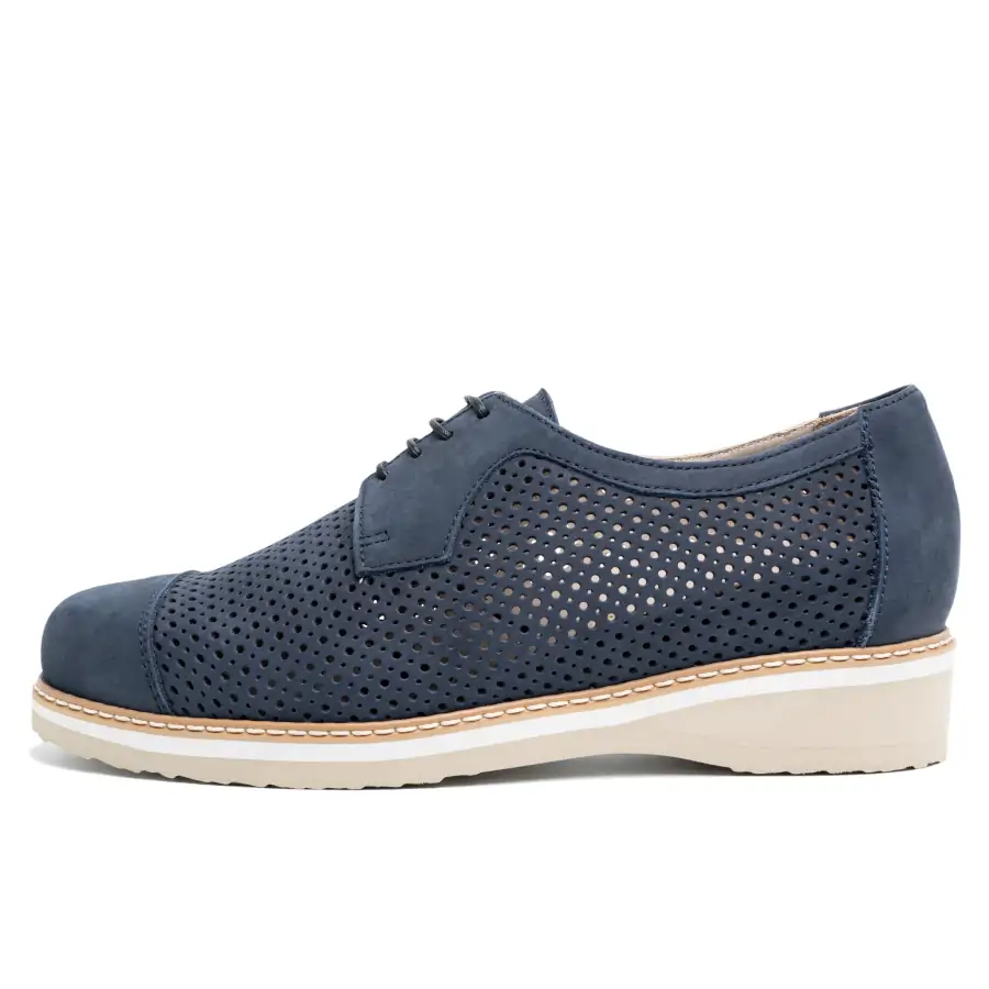 Shirly liscio forato | zeus blu