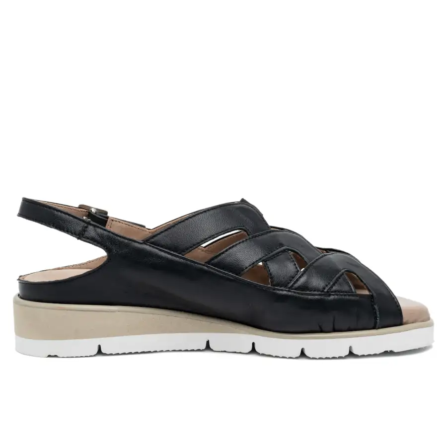 Dettaglio nappa nera e suola microporosa del sabot Albatros Tomasi Shop