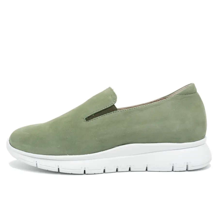 Giuliana Nabuk Muschio scarpa donna Tomasi Shop con plantare estraibile