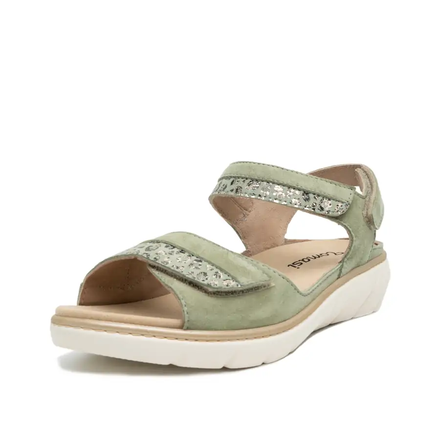 Lagherta Suede Mantis sandalo donna con velcro regolabile