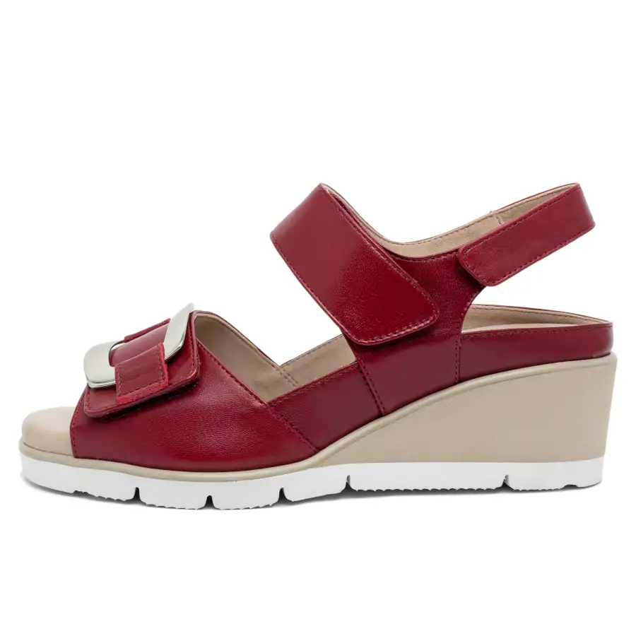 Rexi Sabot Nappa Ciliegia sandalo donna Tomasi Shop con plantare estraibile