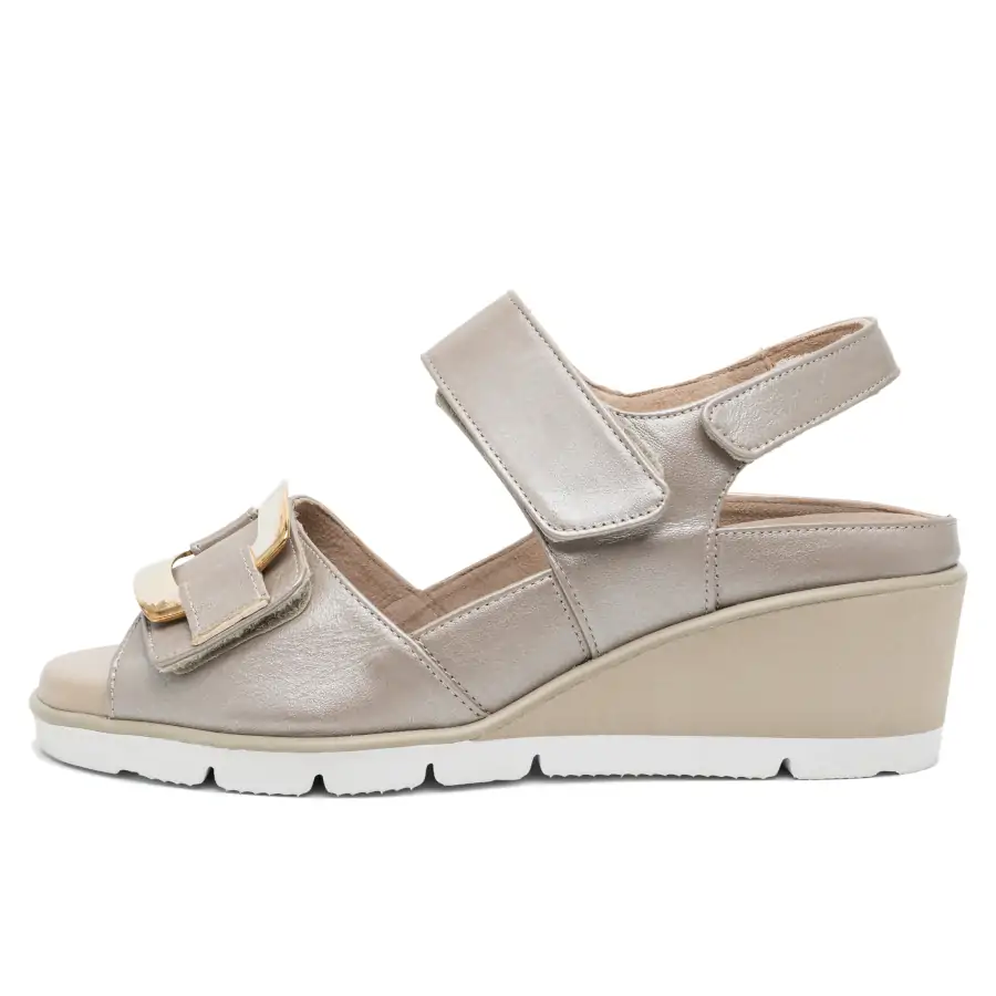 Rexi Sabot Perlato Sand sandalo donna Tomasi Shop con plantare estraibile
