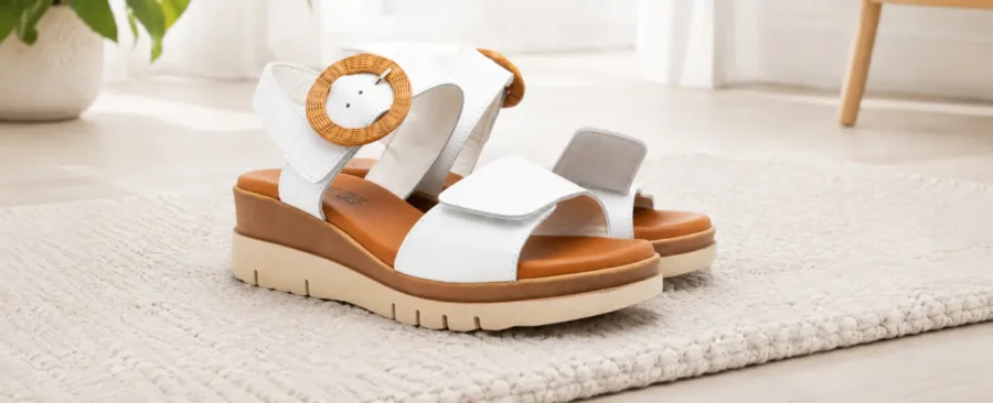 Scarpe per piede piatto da donna Tomasi Shop, sandali comodi con supporto stabile e calzata confortevole