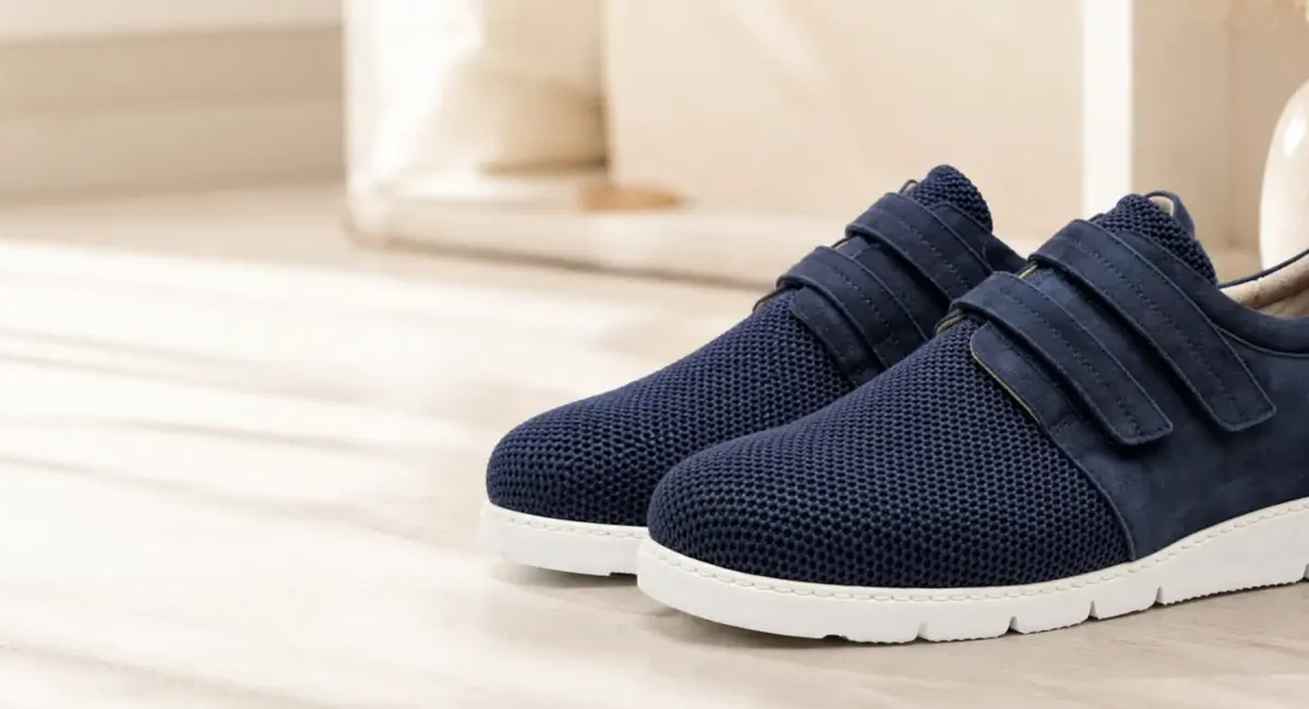 Scarpe predisposte per plantare donna blu con chiusura regolabile Tomasi Shop