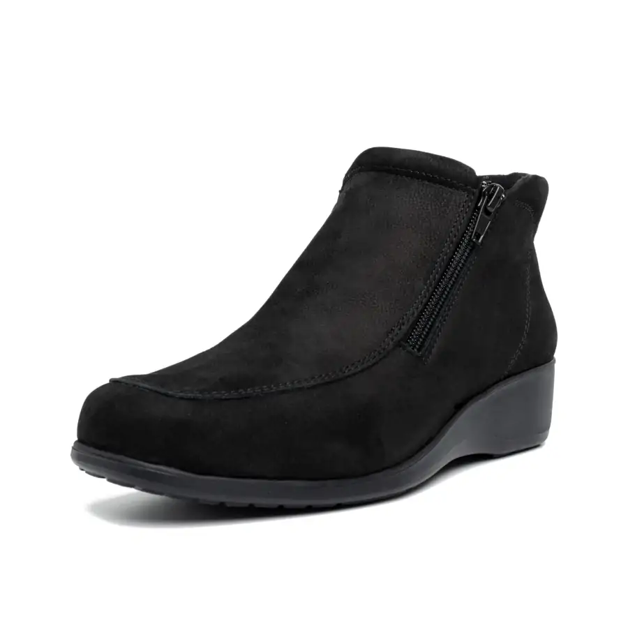 1326 Zip Nabuk Nero con doppia zip e calzata M/L