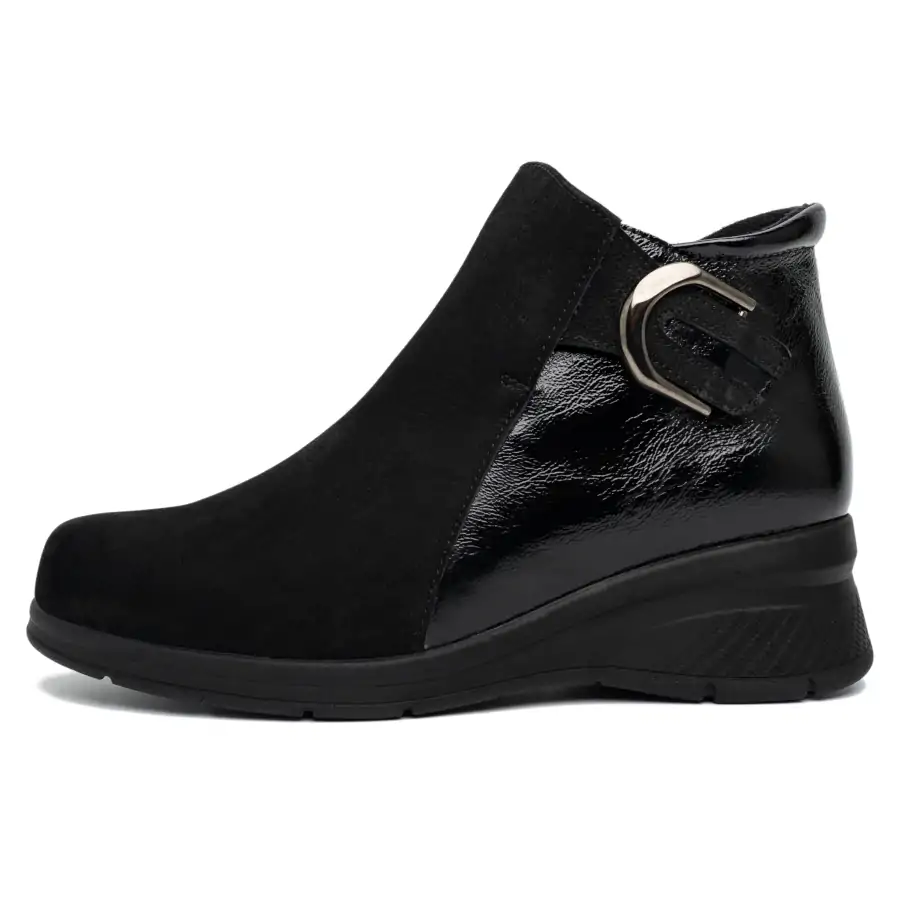 8087 Tronchetto Adorno Nero tronchetto donna Tomasi Shop con plantare estraibile