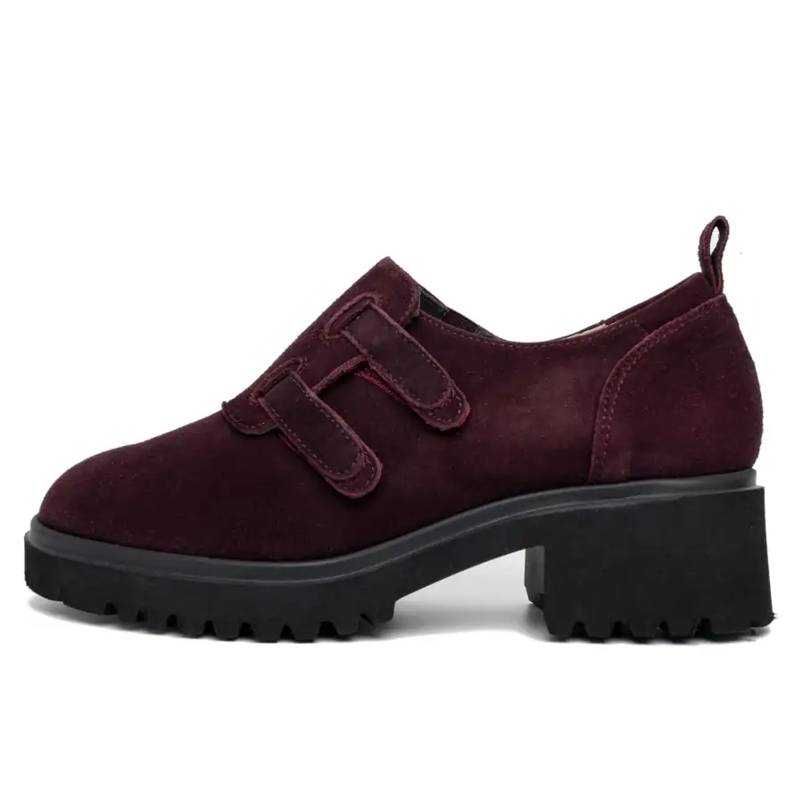 Guadalupe Camoscio Acqua Prugna scarpa donna Tomasi Shop con plantare estraibile