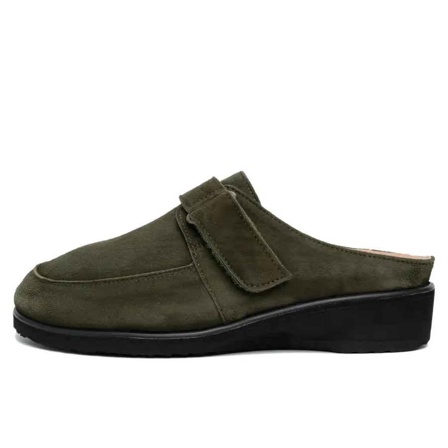 Michelle Ortho Camoscio Pino ciabatta donna Tomasi Shop con plantare estraibile