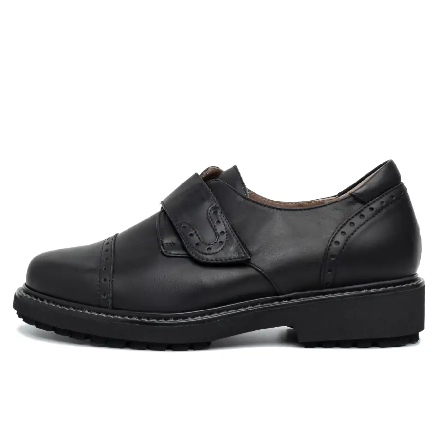 Nada Vitello Liscio Nero scarpa donna Tomasi Shop con plantare estraibile