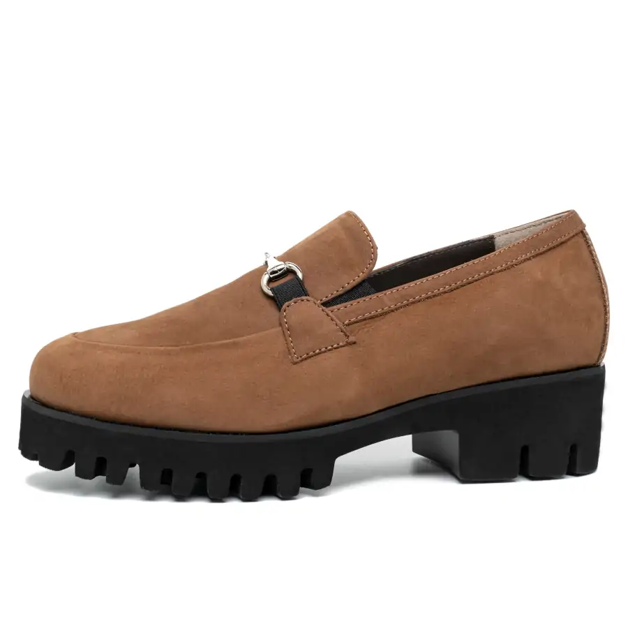 Dasty Nabuk Sigaro mocassino donna Tomasi Shop con plantare estraibile