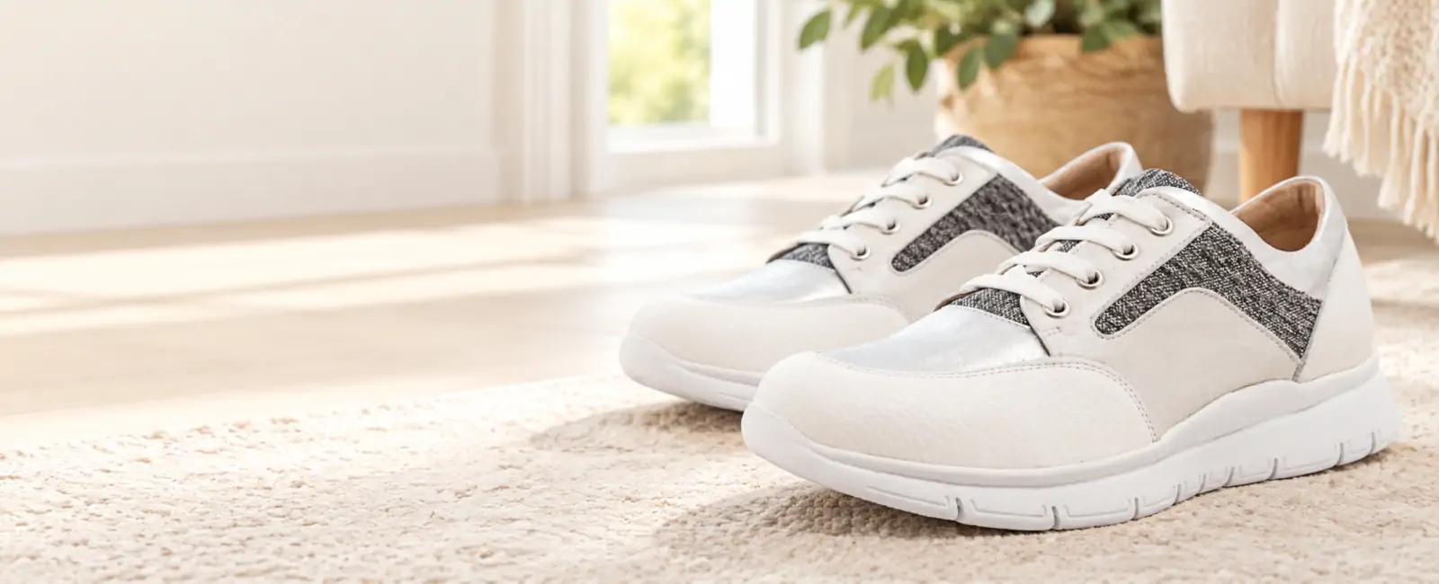 Scarpe comode da donna con punta ampia per lasciare più spazio all’avampiede